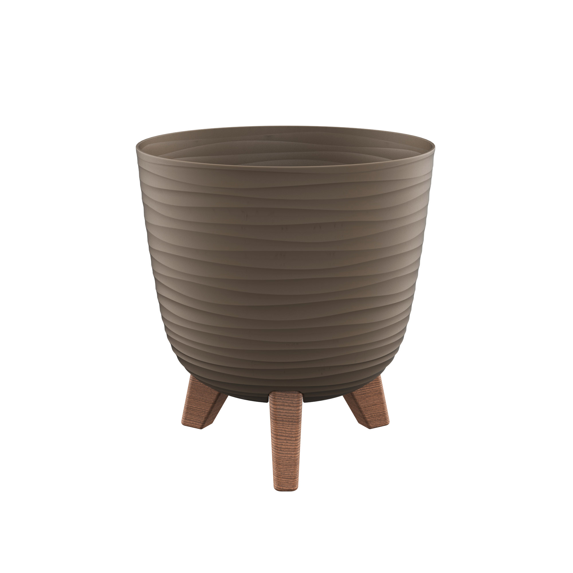 Miskone - ANCONA Saksija sa nogicama fi 20cm - 002 MOCCA