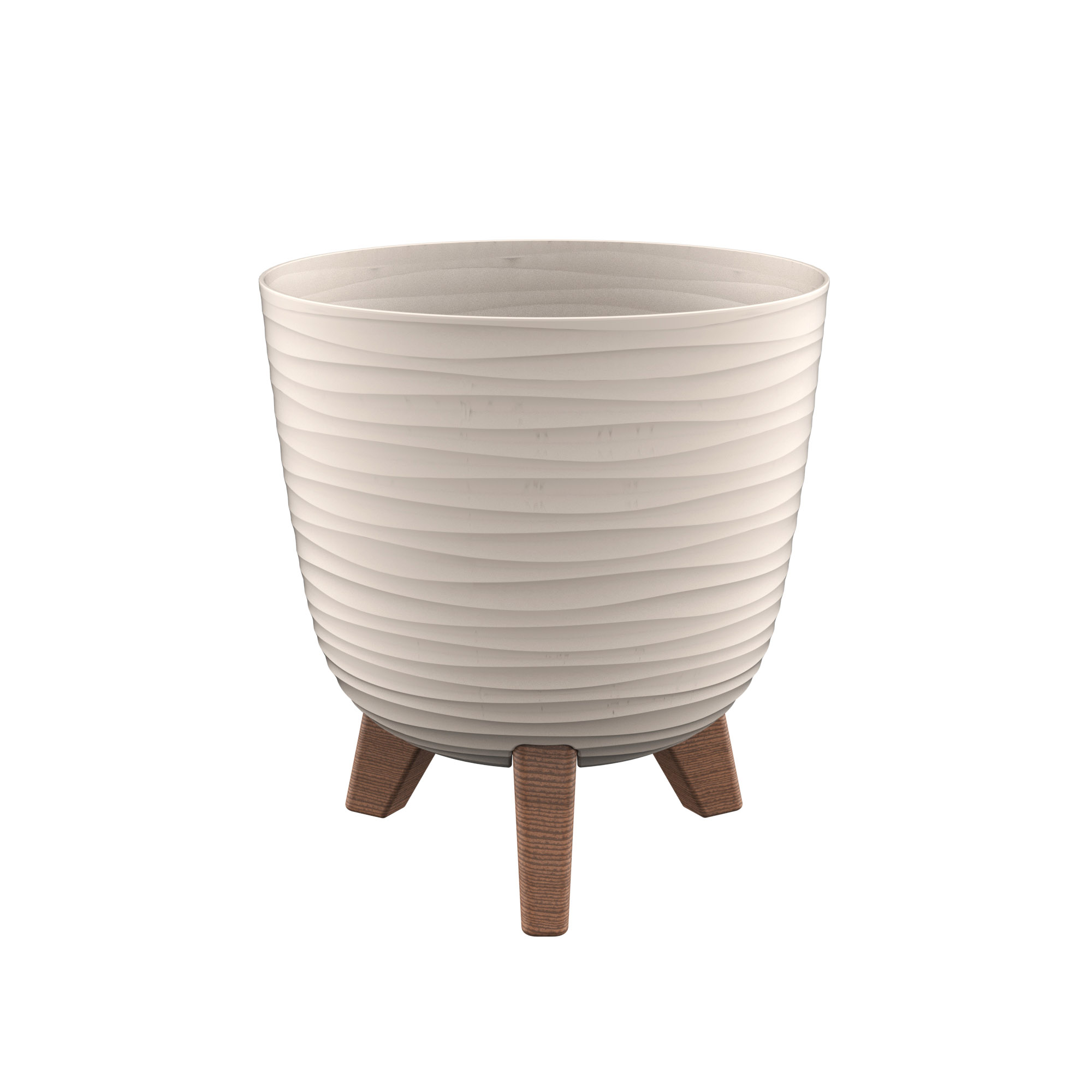 Miskone - ANCONA Saksija sa nogicama fi 20cm - 003 BEIGE