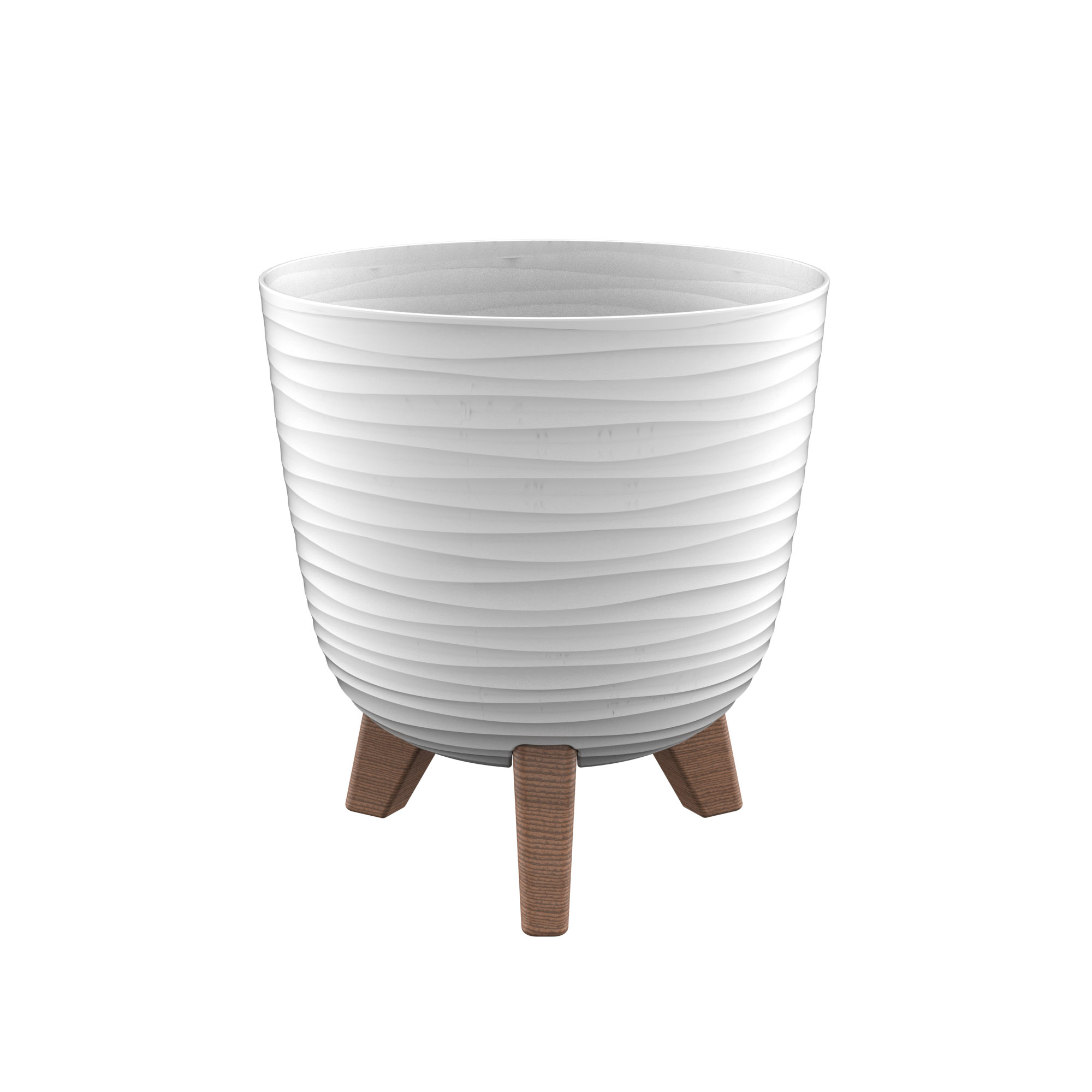 Miskone - ANCONA Saksija sa nogicama fi 20cm - 004 WHITE