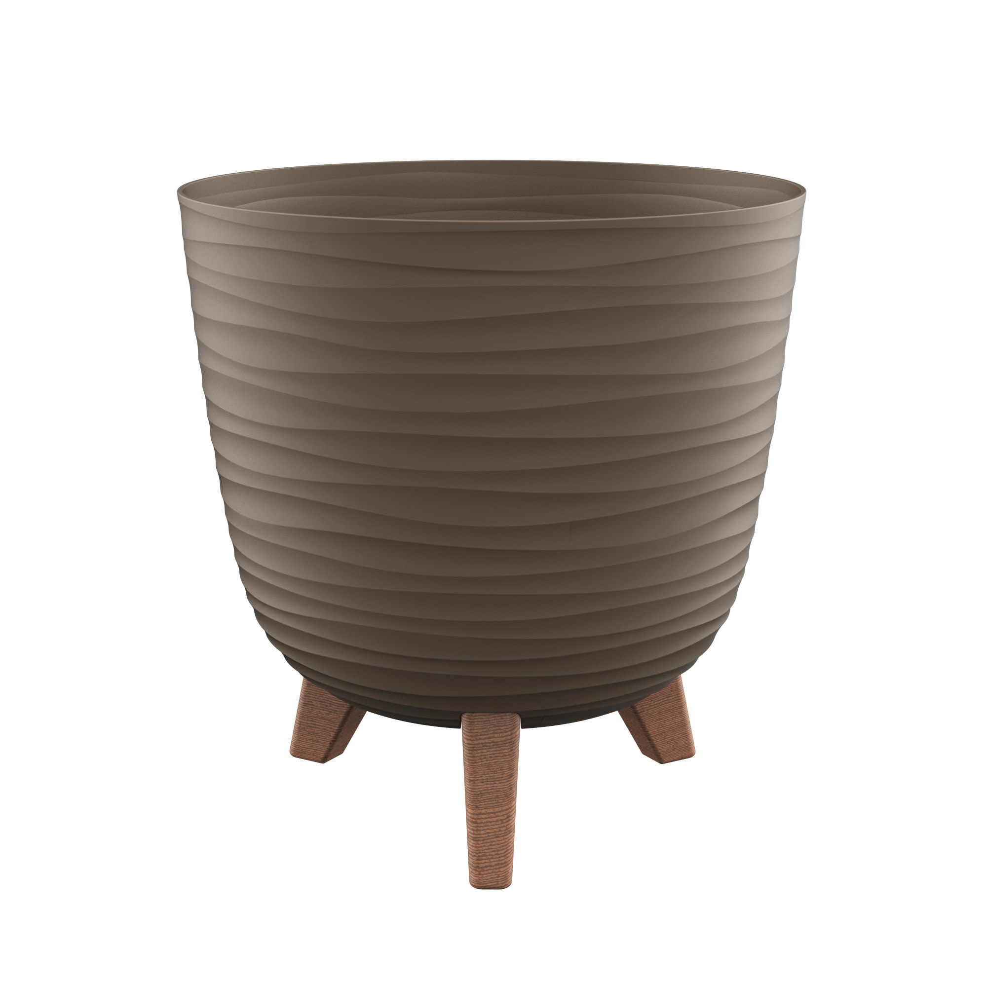 Miskone - ANCONA Saksija sa nogicama fi 24cm - 002 MOCCA