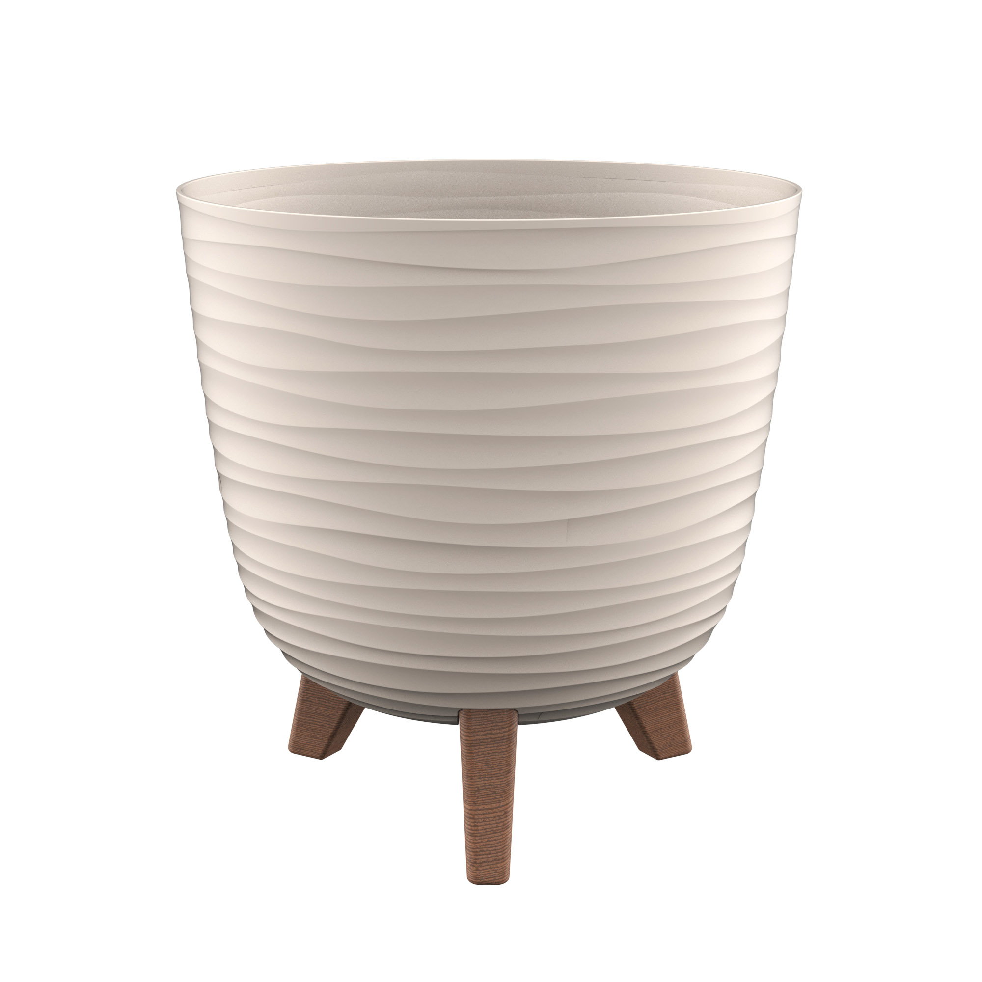 Miskone - ANCONA Saksija sa nogicama fi 24cm - 003 BEIGE