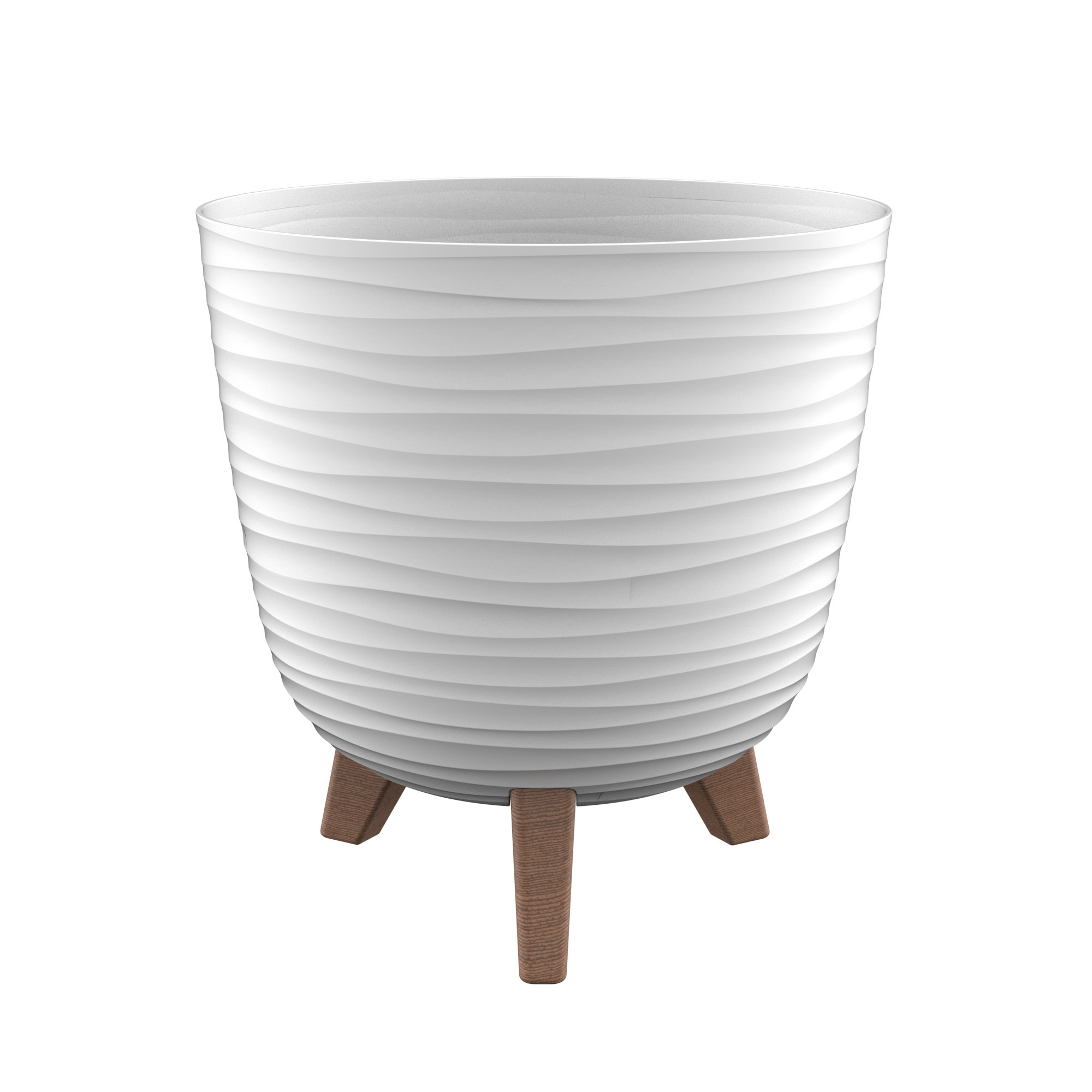 Miskone - ANCONA Saksija sa nogicama fi 24cm - 004 WHITE