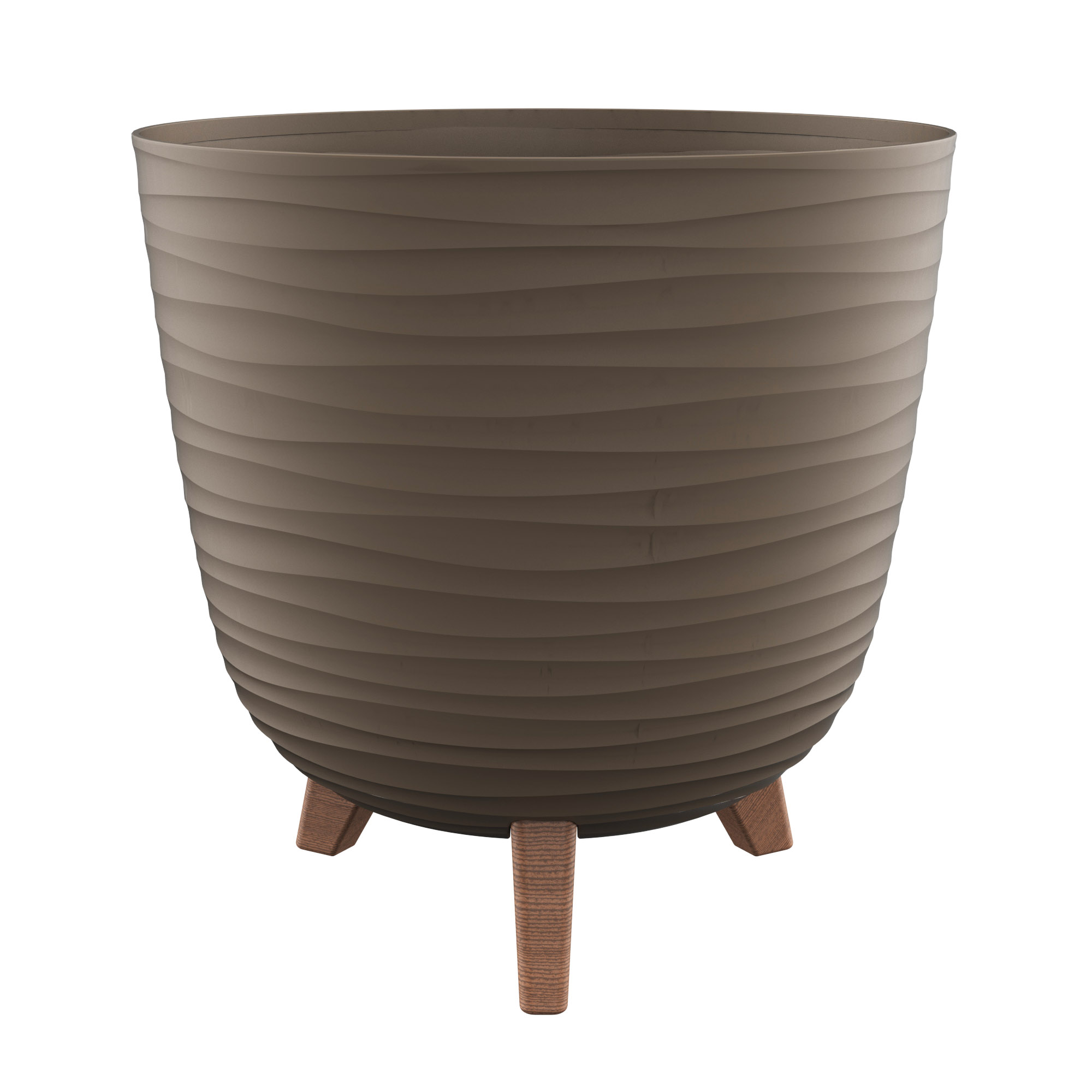 Miskone - ANCONA Saksija sa nogicama fi 28cm - 002 MOCCA