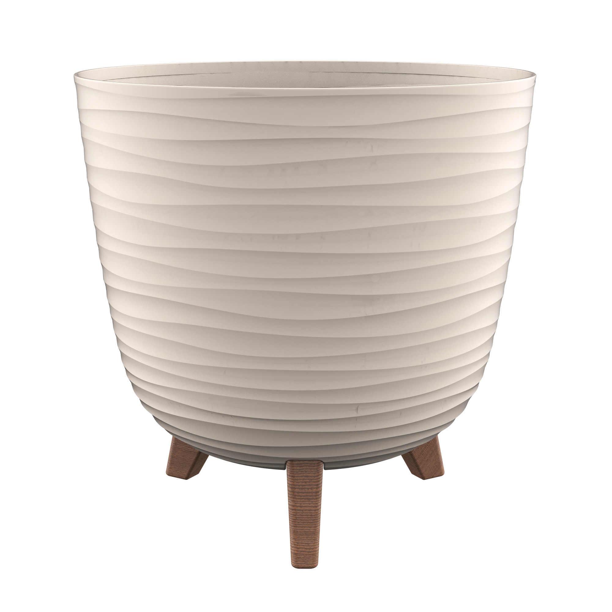Miskone - ANCONA Saksija sa nogicama fi 28cm - 003 BEIGE